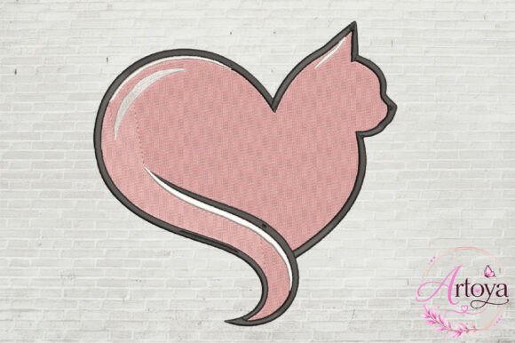 Cat Heart Embroidery Design Review for Real Projects
