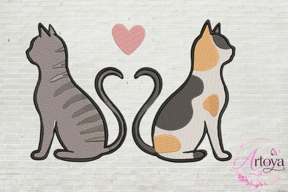 Cat Love Embroidery Design Review for Boutique Apparel