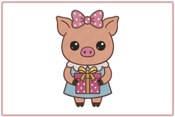 Cute Baby Pig Embroidery Design Review