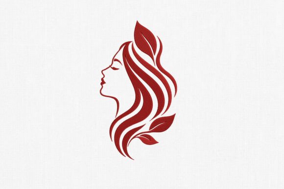 Elegant Woman Face Line Art Embroidery Review