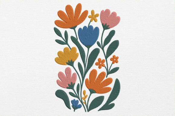 Stylized Flower Embroidery Review for Boutiques